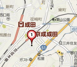 センターホテル成田 マリーグレーススパ 地図 マップ
